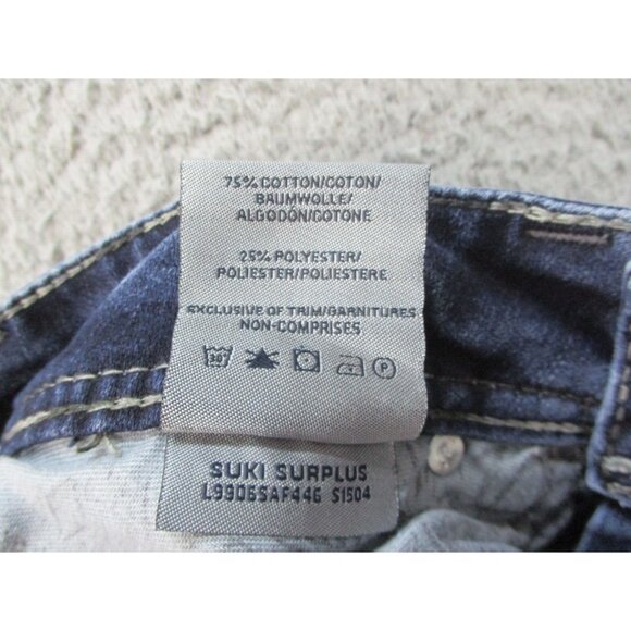 Silver Jeans Women's 26x32 Suki Surplus Flare Blue Denim Pants Stretch Bootcut - Picture 10 of 10